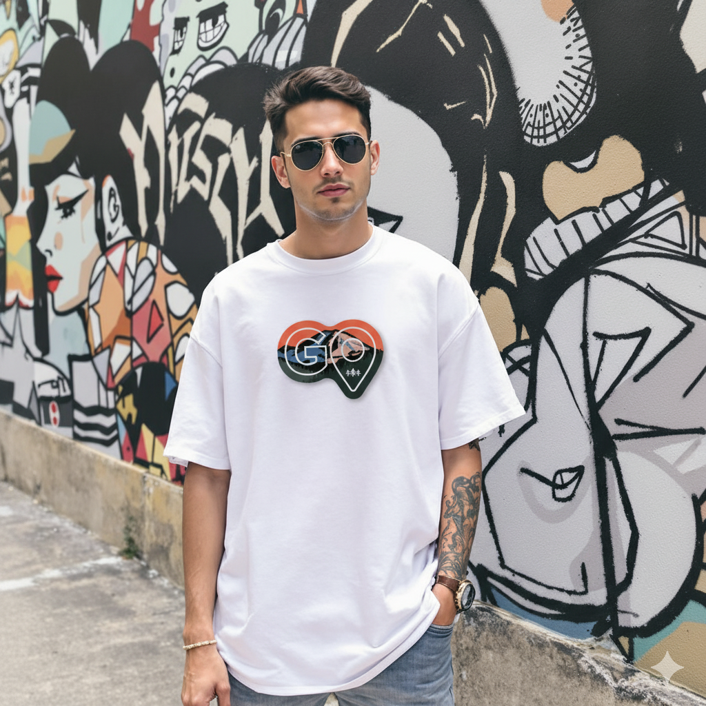 Adventure Awaits Mountain Oversize Tee- Unisex Oversized