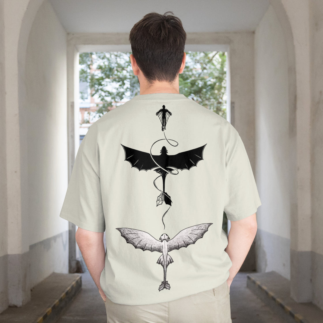 Night Fury Oversize Dragon Tee- Unisex