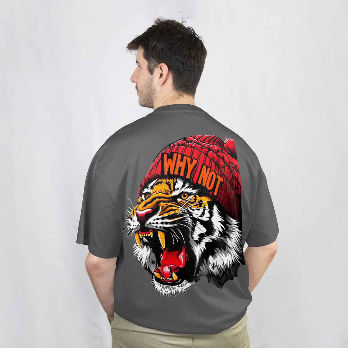 Why Not Tiger Oversize T-Shirt – Bold Urban Roar Edition