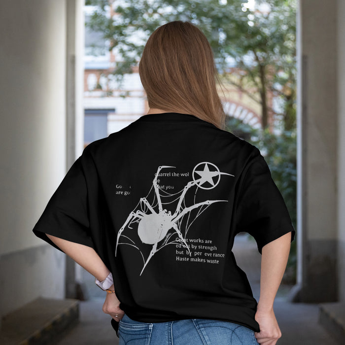 Urban Web Oversize Spider Tee- Unisex Oversized