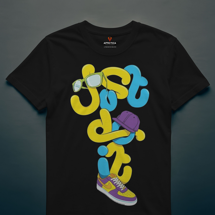 Just Do It Street Art Oversize Tee- Oversized Unisex