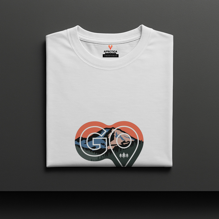 Adventure Awaits Mountain Oversize Tee- Unisex Oversized