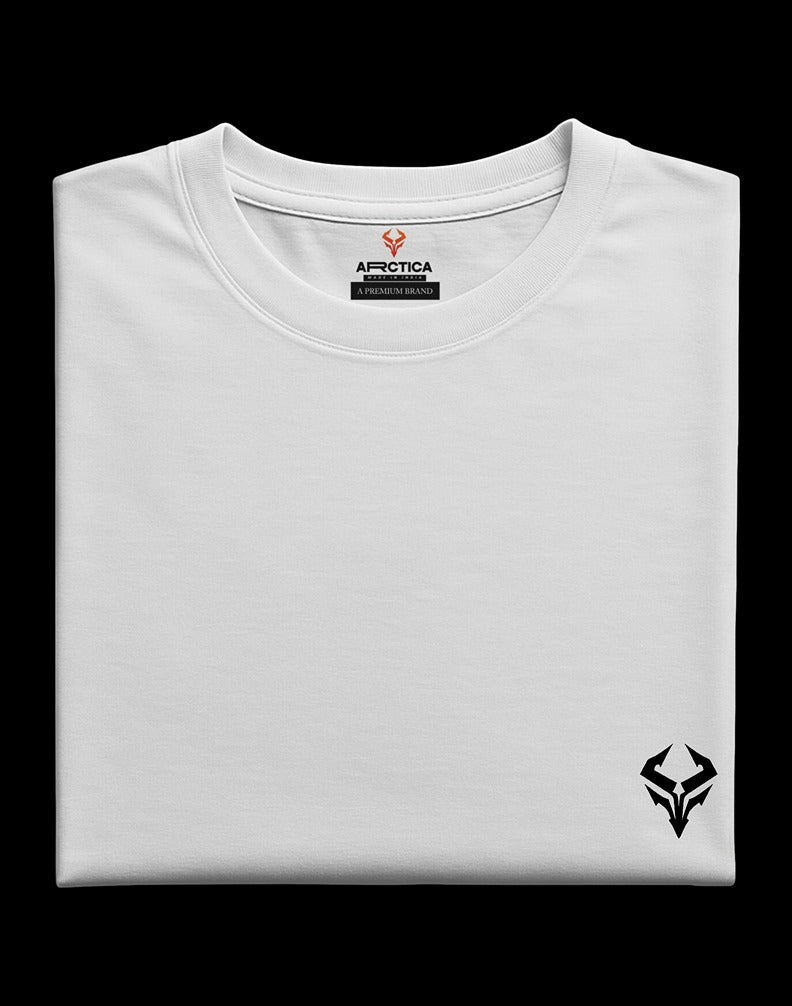 Couple Graphic Print Round Neck Cotton Blend White T-Shirt